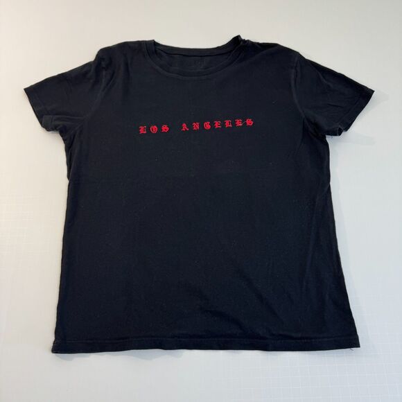 Brandy Melville Tops - J. Galt Brandy Melville Women's OS Black 'Los Angeles' Graphic T-Shirt